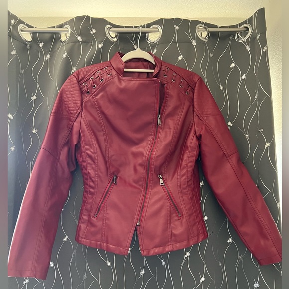 Red Leather Jacket - Picture 4 of 5